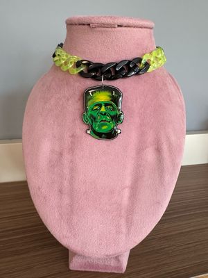 Collar Frankenstein collar halloween diseño exclusivo @ente.shop
