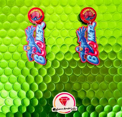 Pendientes chicle Pendientes boomer pendientes azules pendientes rosas