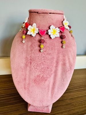 Collar hawaiano collar flores flower necklace collar corazones