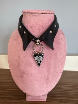 Collar mujer araña collar vampira correa gótico cuero halloween gargantilla punk choker diseño exclusivo @ente.shop