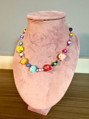 Collar comecocos game collar pac man necklace collar silicona