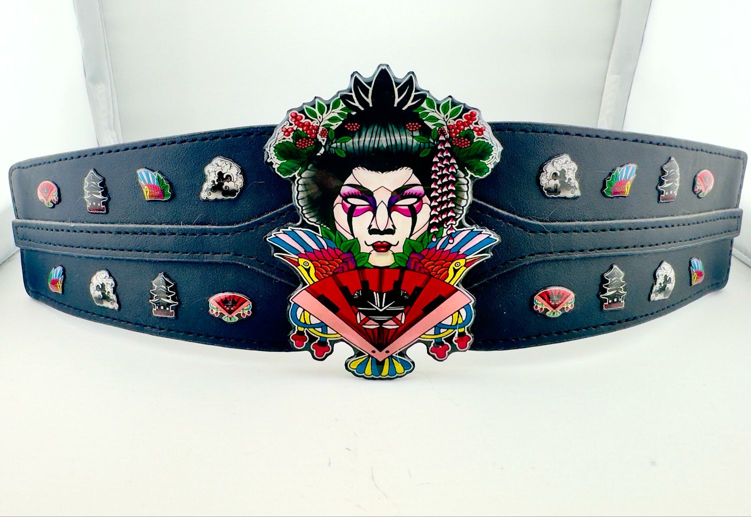Cinto mujer japonesa cinturón fajín cintura cuero vegano piel sintética diseño exclusivo @Ente.Shop