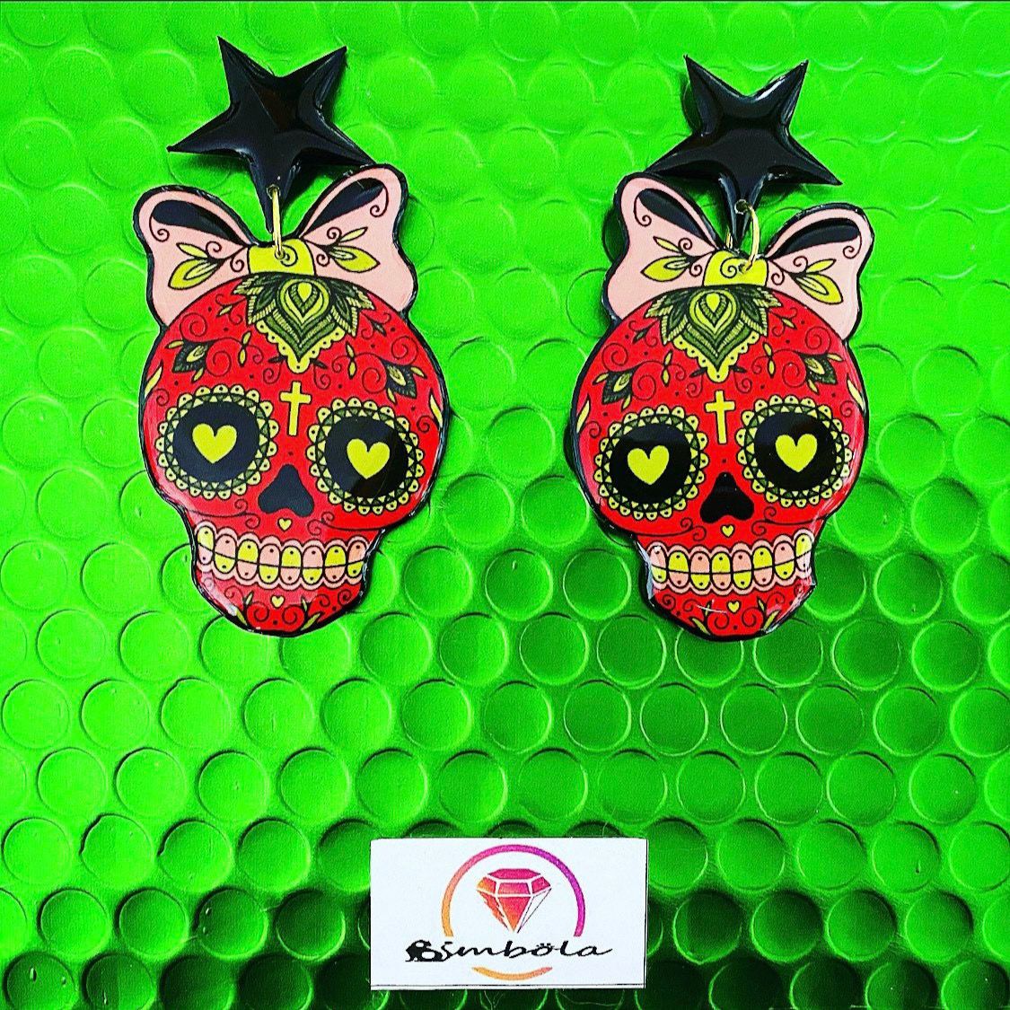 Pendientes calaveras skull Earrings Pendientes Halloween catrina