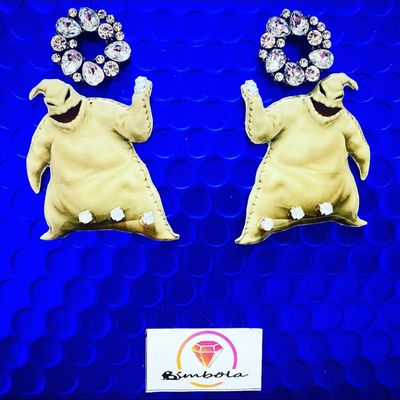 Pendientes Oogie Boogie pesadilla antes de navidad Halloween 