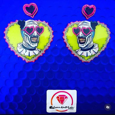 PENDIENTES TERRIFIER EARRINGS PENDIENTES HALLOWEEN EARRINGS payaso clown