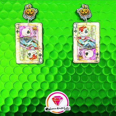 PENDIENTES JACK PENDIENTES TIM BURTON EARRINGS NIGHTMARE BEFORE CHRISTMAS EARRINGS PENDIENTES HALLOWEEN EARRINGS PESADILLA ANTES DE NAVIDAD