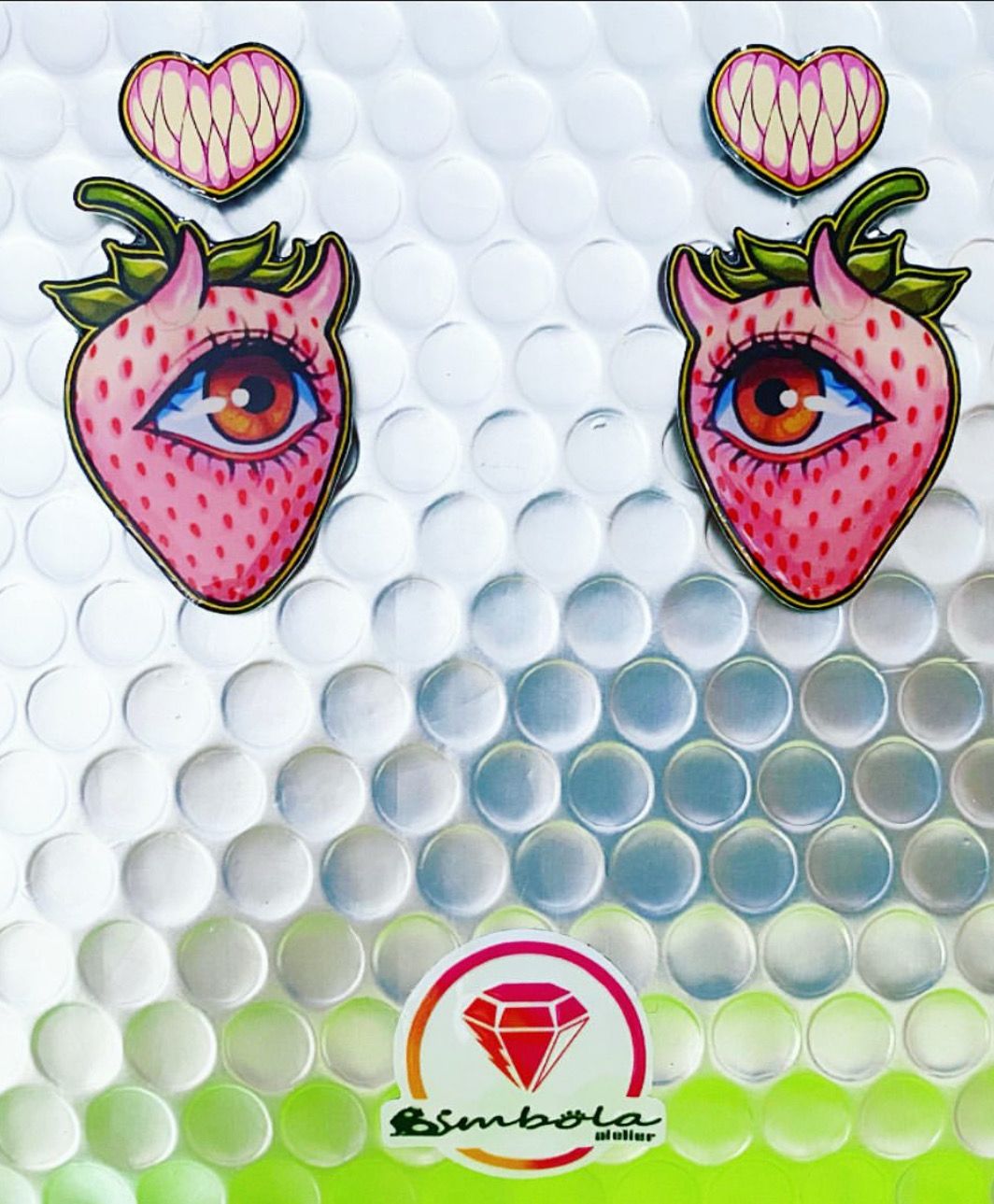 Pendientes fresas pendientes Halloween pendientes frutas 