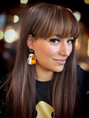 PENDIENTES DUCK VADER EARRINGS PENDIENTES PATO DE GOMA PATITO DE BAÑO
