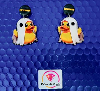 PENDIENTES DUCK VADER EARRINGS PENDIENTES PATO DE GOMA PATITO DE BAÑO