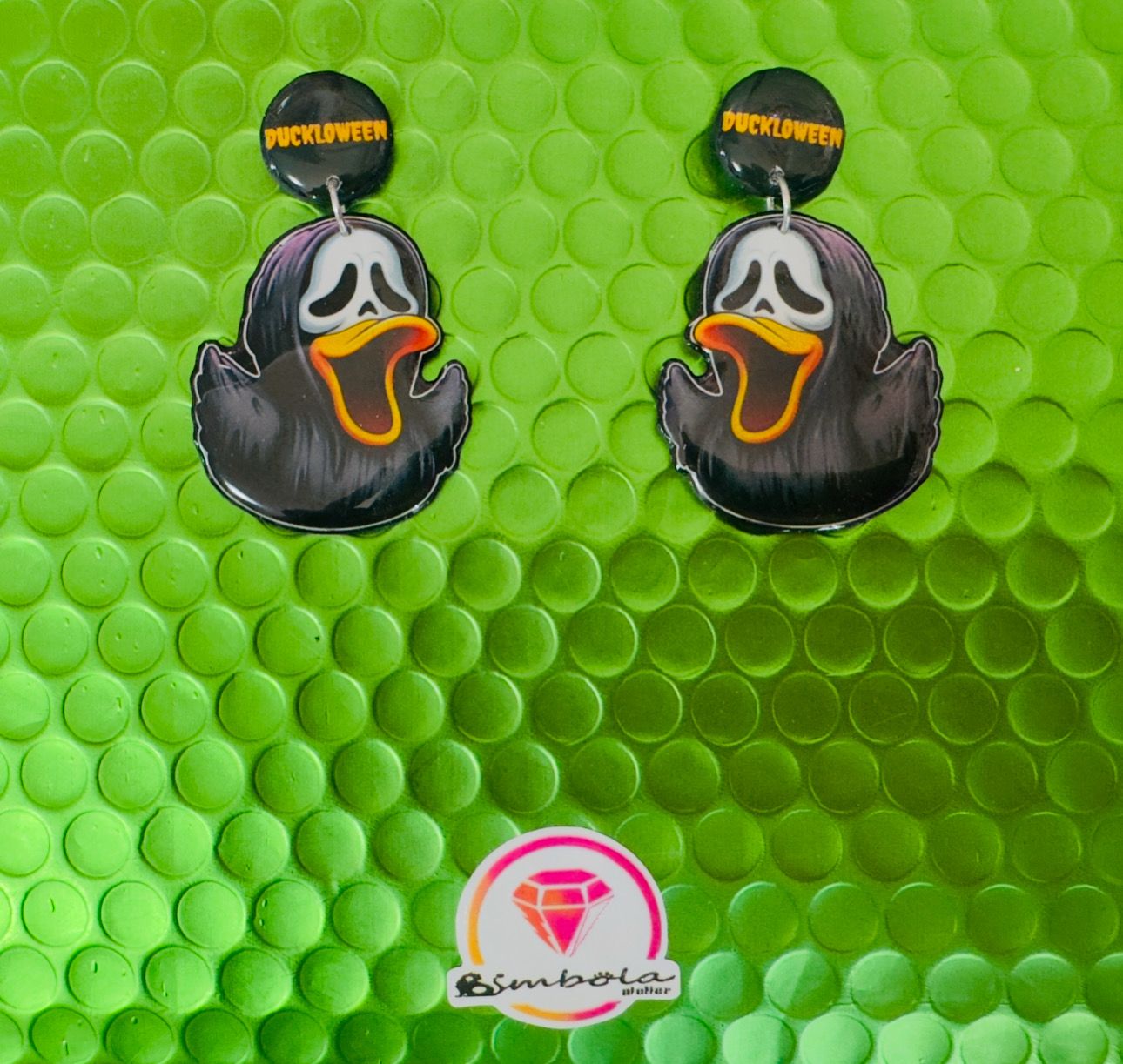 PENDIENTES DUCK VADER EARRINGS PENDIENTES PATO DE GOMA PATITO DE BAÑO 