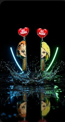 Pendientes Chucky Pendientes Tiffany earrings Pendientes Halloween earrings  be mine cuchillos
