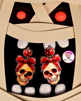 Pendientes calaveras skull Earrings Pendientes Halloween catrina