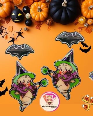 Pendientes kewpies earrings Halloween pendientes spookie cuqui bebés querubines retro vintage