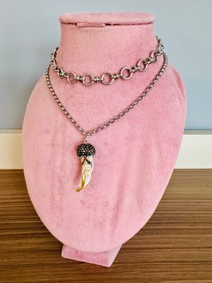 Collar luxury cuerno simple