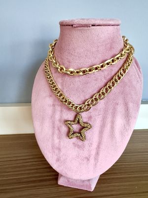 Collar luxury estrella pedrería 