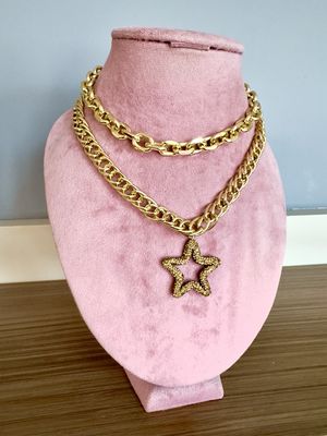 Collar luxury estrella pedrería 
