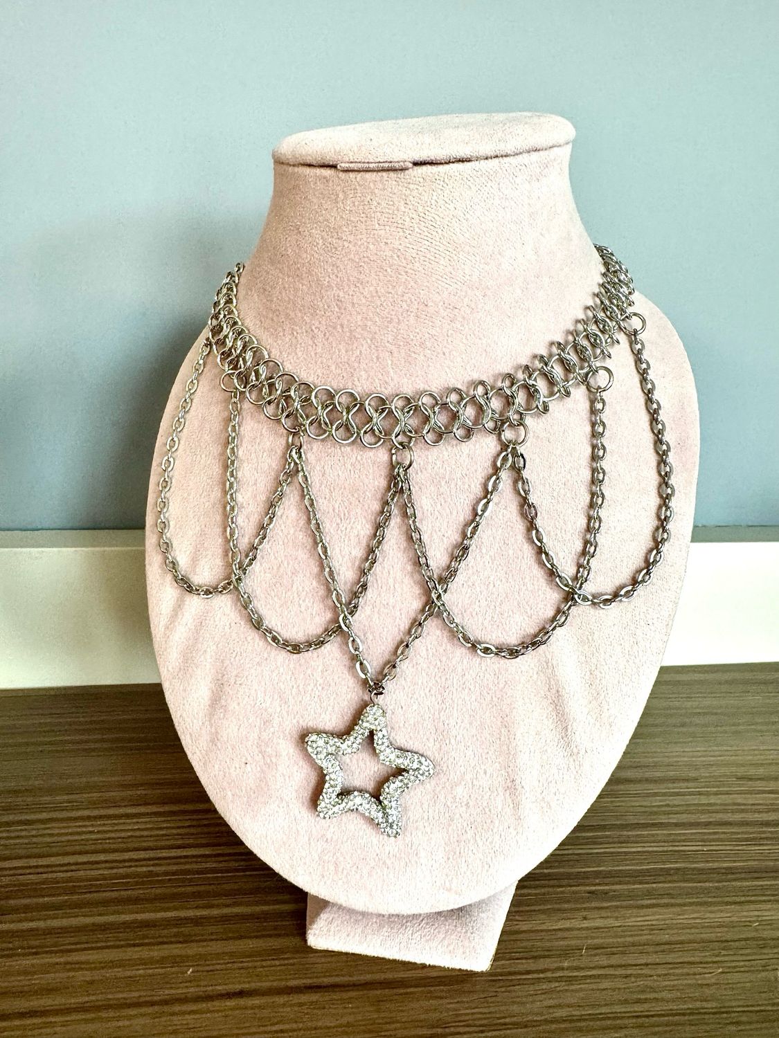 Collar luxury estrella pedrería 