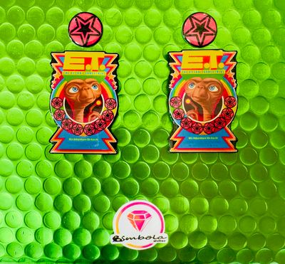 Pendientes ET Pendientes extraterrestre alíen earrings Loofro Helen design
