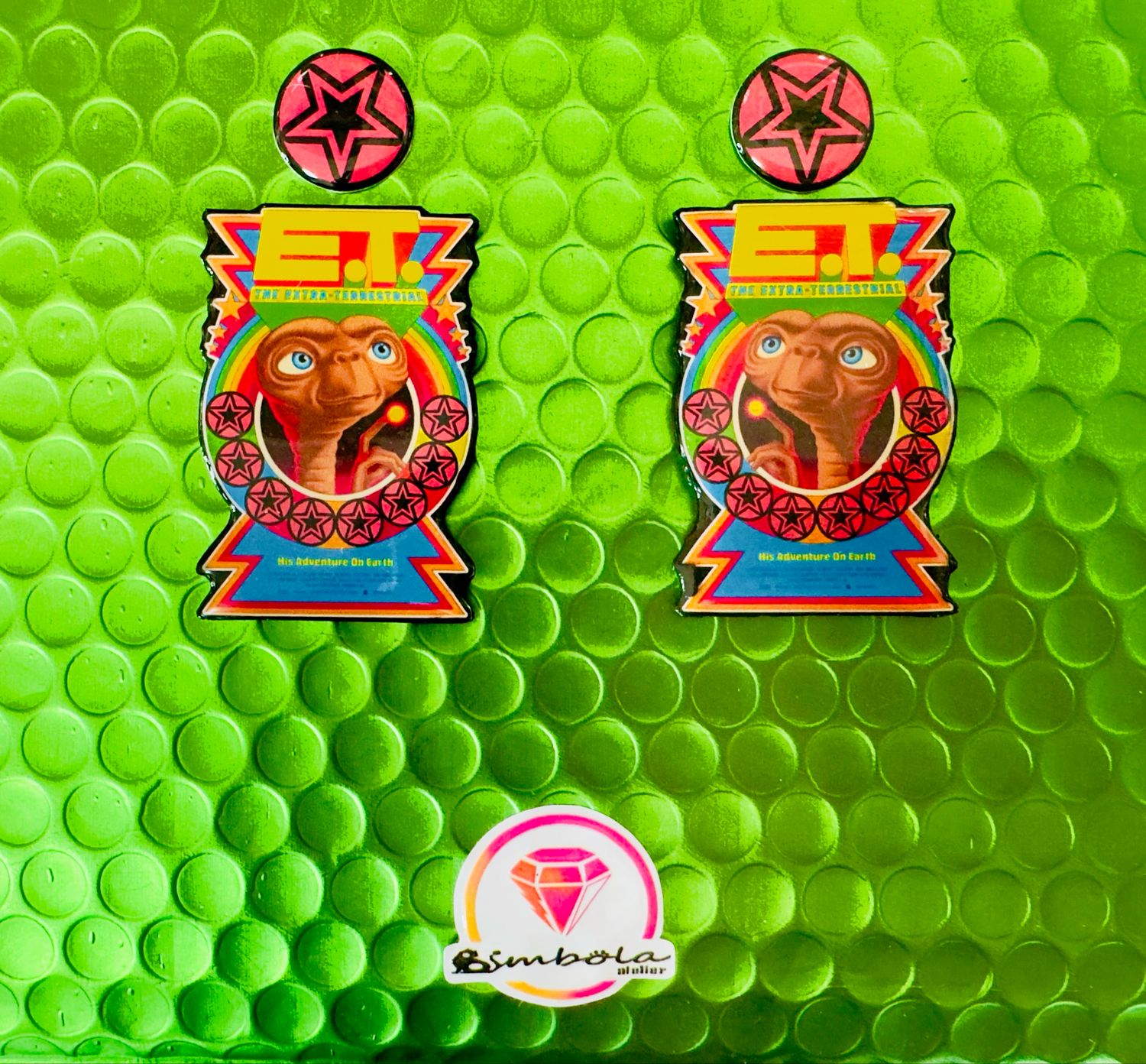 Pendientes ET Pendientes extraterrestre alíen earrings Loofro Helen design