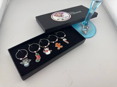 Pack marcacopas identificadores de copas marcador adorno de copas Navidad Ente shop 