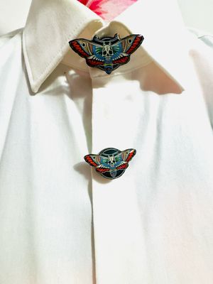 CUBREBOTÓN POLILLAS BOTONES CUELLO PUÑOS VESTIDO BOTONES ENTESHOP EXCLUSIVE DESIGN