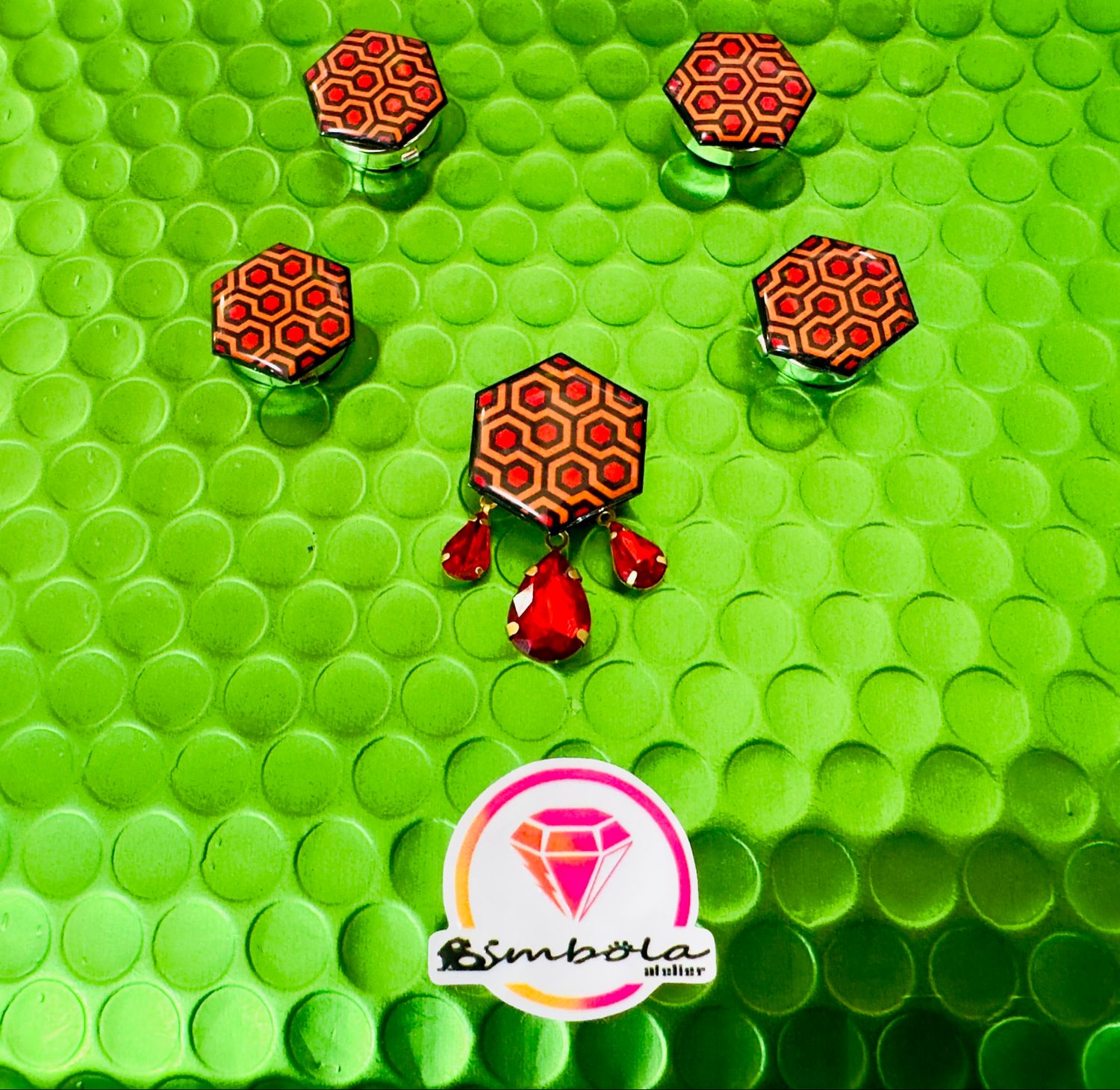 CUBREBOTÓN RESPLANDOR CUELLO PUÑOS VESTIDO BOTONES ENTESHOP EXCLUSIVE DESIGN