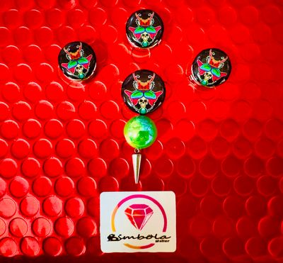 CUBREBOTÓN ESCARABAJO CUELLO PUÑOS VESTIDO BOTONES ENTESHOP EXCLUSIVE DESIGN