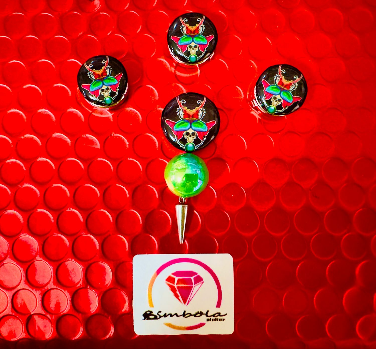 CUBREBOTÓN ESCARABAJO CUELLO PUÑOS VESTIDO BOTONES ENTESHOP EXCLUSIVE DESIGN