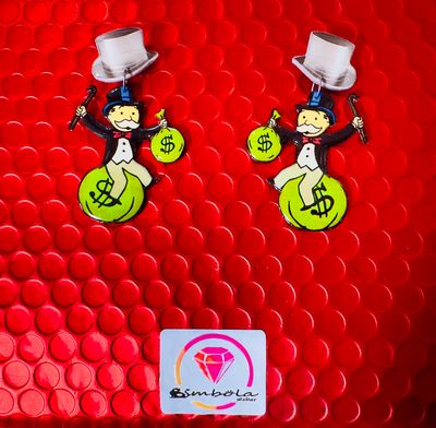 Pendientes juego de mesa game board earrings Pendientes monopoly earrings pendientes reversibles 