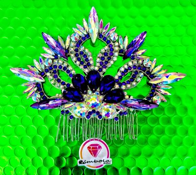 Peineta strass Tiara diamante pedrería lágrimas pepitas boreal oro corona