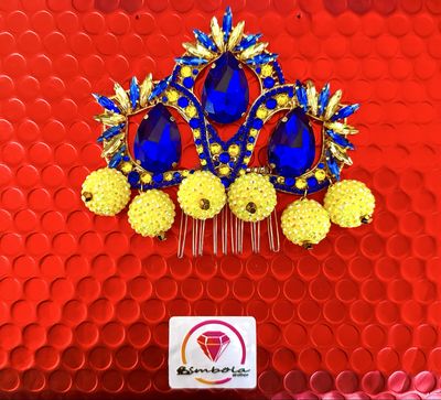 Peineta strass Tiara diamante pedrería lágrimas pepitas boreal oro corona