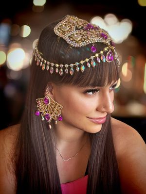 Sombrero gorro strass Tiara diamante pedrería lágrimas pepitas boreal oro corona