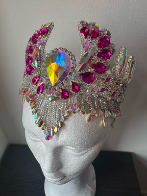 Sombrero gorro strass Tiara diamante pedrería lágrimas pepitas boreal oro corona
