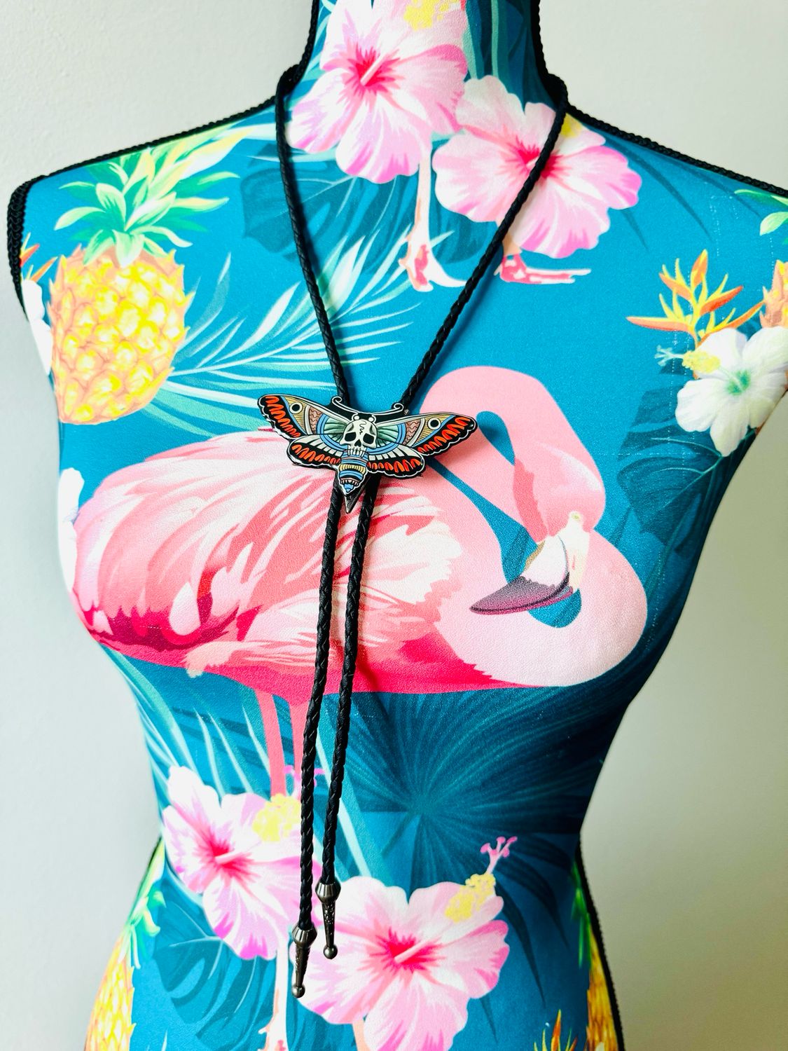 Collar ojo cordón cuero corbata de bolo estilo vaquero tejano regulable ajustable Ente shop exclusive design 