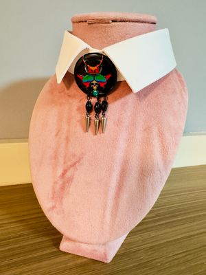 CUBREBOTÓN ESCARABAJO CUELLO PUÑOS VESTIDO BOTONES ENTESHOP EXCLUSIVE DESIGN