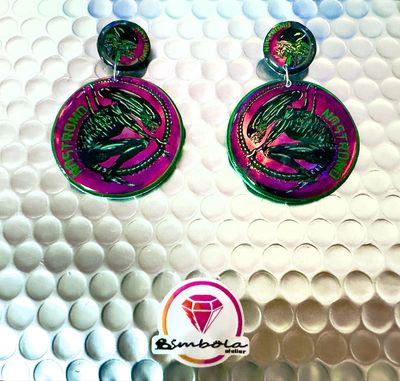 Pendientes alien Nostromo Pendientes extraterrestre alien Earrings pendientes DESIGN ENTE SHOP 