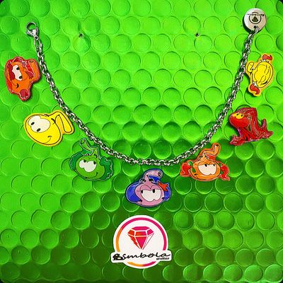 Bimbolina pulsera snorkels bracelet pulsera acero charms pulsera dibujos animados