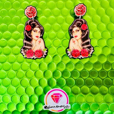 Pendientes Amy earrings traditional tattoo
