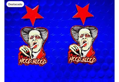 PENDIENTES DRACULA EARRINGS PENDIENTES DRÁCULA HALLOWEEN EARRINGS BRAM STOKER EXCLUSIVE DESIGN ENTE SHOP 