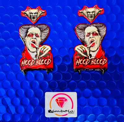 PENDIENTES DRACULA EARRINGS PENDIENTES DRÁCULA HALLOWEEN EARRINGS BRAM STOKER EXCLUSIVE DESIGN ENTE SHOP 