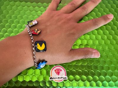 Bimbolina pulsera videojuegos pulsera juegos computer bracelet pulsera acero charms pulsera gamer