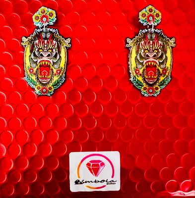 PENDIENTES LEOPARDA LEOPARDO TATTOO DESIGN ENTE SHOP 