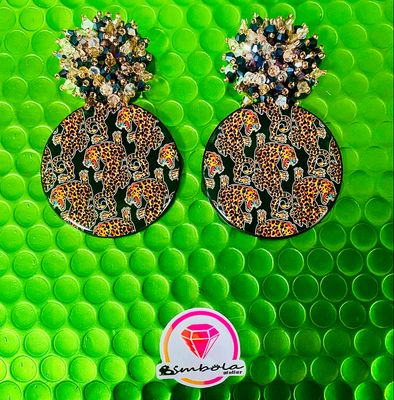 PENDIENTES LEOPARDO TATTOO DESIGN ENTE SHOP 