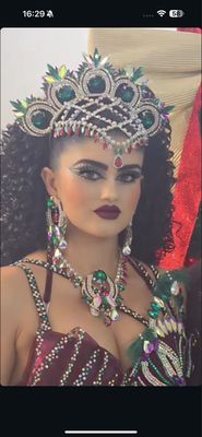 Sombrero gorro strass Tiara diamante pedrería lágrimas pepitas boreal oro corona