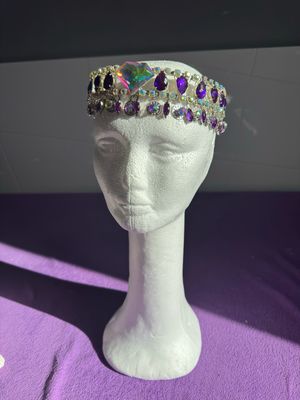 Sombrero gorro strass Tiara diamante pedrería lágrimas pepitas boreal oro corona