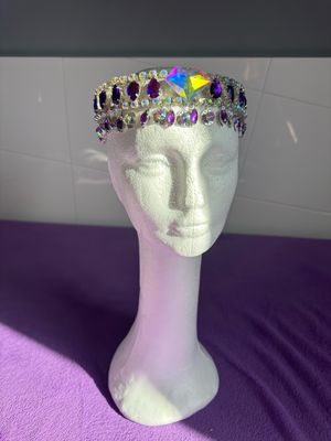 Sombrero gorro strass Tiara diamante pedrería lágrimas pepitas boreal oro corona
