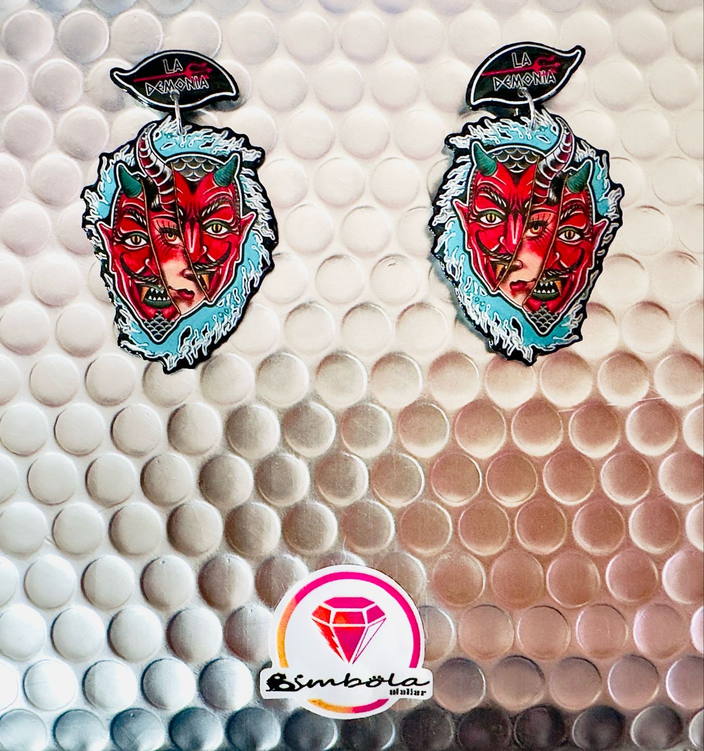 PENDIENTES LEOPARDA LEOPARDO TATTOO DESIGN ENTE SHOP 