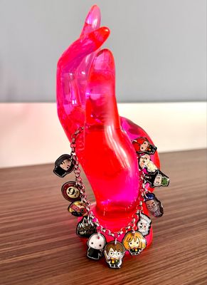 Bimbolina pulsera Harry Pott magia mago pulsera acero charms pulsera castillo personajes dibujos animados  