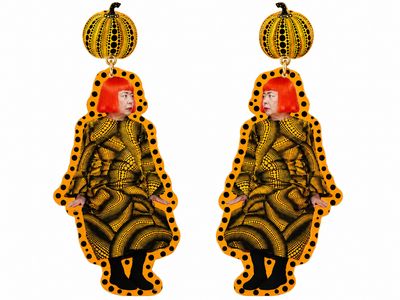Preventa pendientes Yayoi Kusama calabaza pumpkin earrings