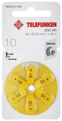 Telefunken Hörgeräte Batterien 10 Made in Germany